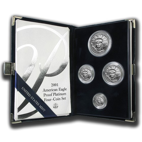 2001-W 4-Coin Proof Platinum American Eagle Set (w/Box & COA) 2001-W 4-Coin Proof Platinum American Eagle Set (w/Box & COA)